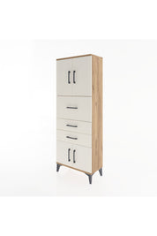 Arges Dolap 2 Raflı 3 Çekmeceli 4 Kapaklı 60x30x163 - S20M055V7A