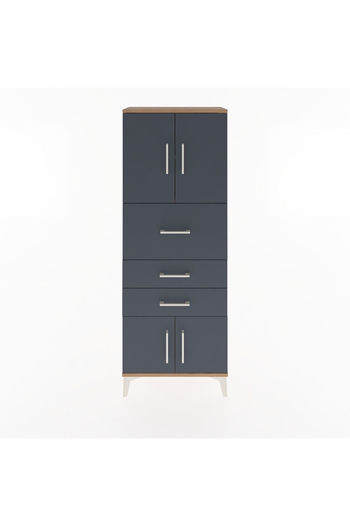 Arges Dolap 2 Raflı 3 Çekmeceli 4 Kapaklı 60x30x163 - S20M055V8A