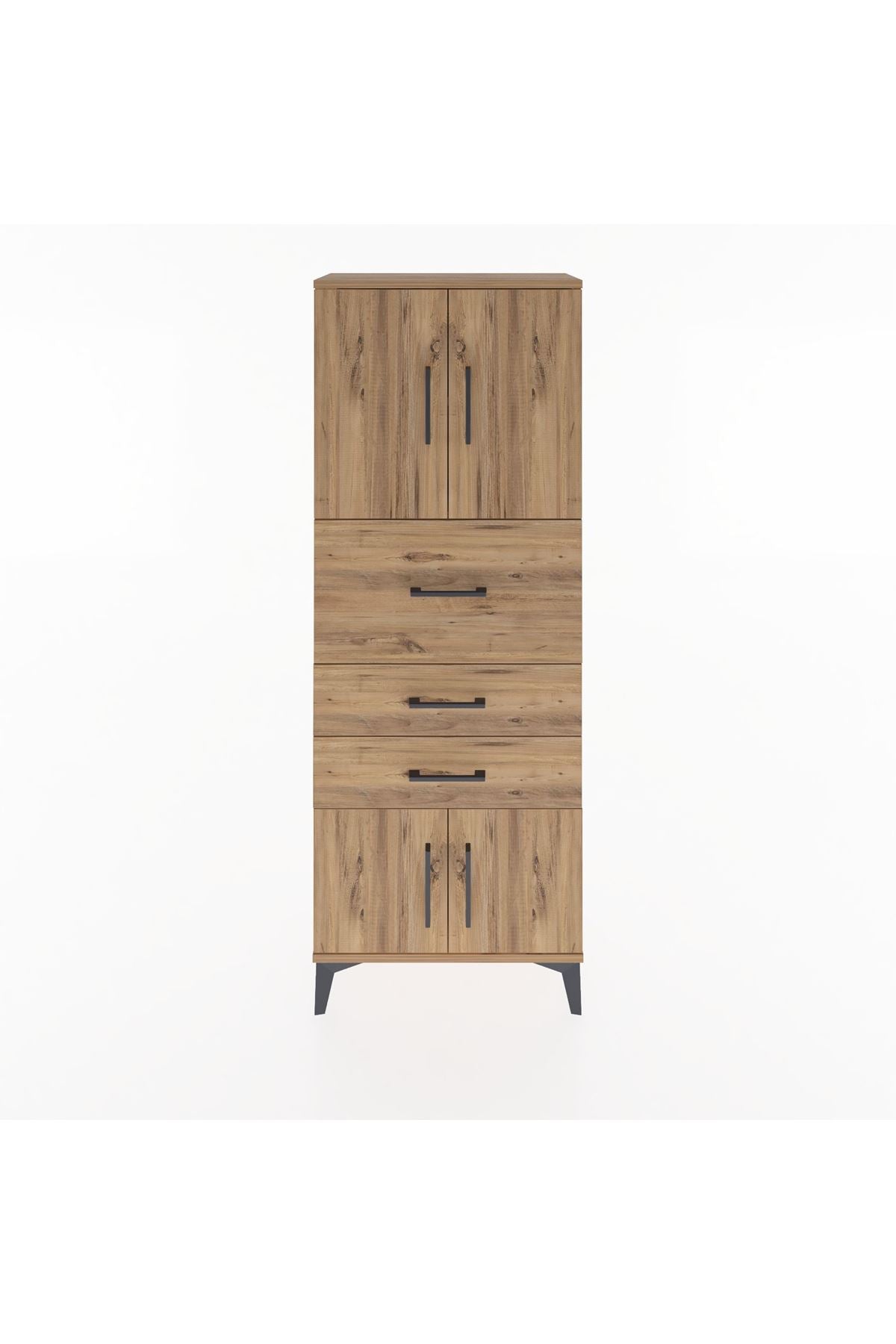 Arges Dolap 2 Raflı 3 Çekmeceli 4 Kapaklı 60x30x163 - S20M055V9A