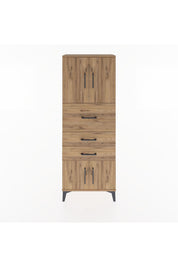 Arges Dolap 2 Raflı 3 Çekmeceli 4 Kapaklı 60x30x163 - S20M055V9A