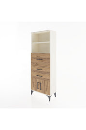 Arges Dolap 2 Raflı 3 Çekmeceli 2 Kapaklı 60x30x163 - S20M056V3A
