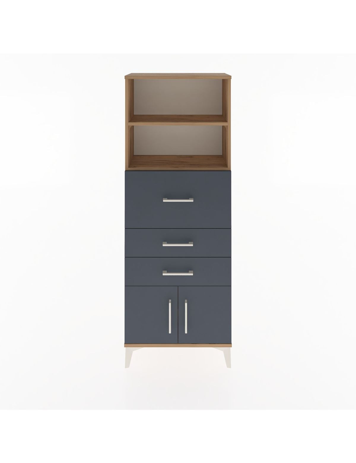 Arges Dolap 2 Raflı 3 Çekmeceli 2 Kapaklı 60x30x163 - S20M056V8A
