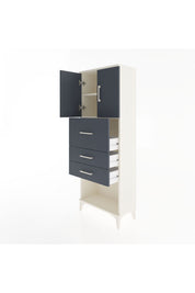 Arges Dolap 2 Raflı 3 Çekmeceli 2 Kapaklı 60x30x163 - S20M057V2A