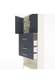 Arges Dolap 2 Raflı 3 Çekmeceli 2 Kapaklı 60x30x163 - S20M057V2A