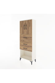 Arges Dolap 2 Raflı 3 Çekmeceli 2 Kapaklı 60x30x163 - S20M057V3A