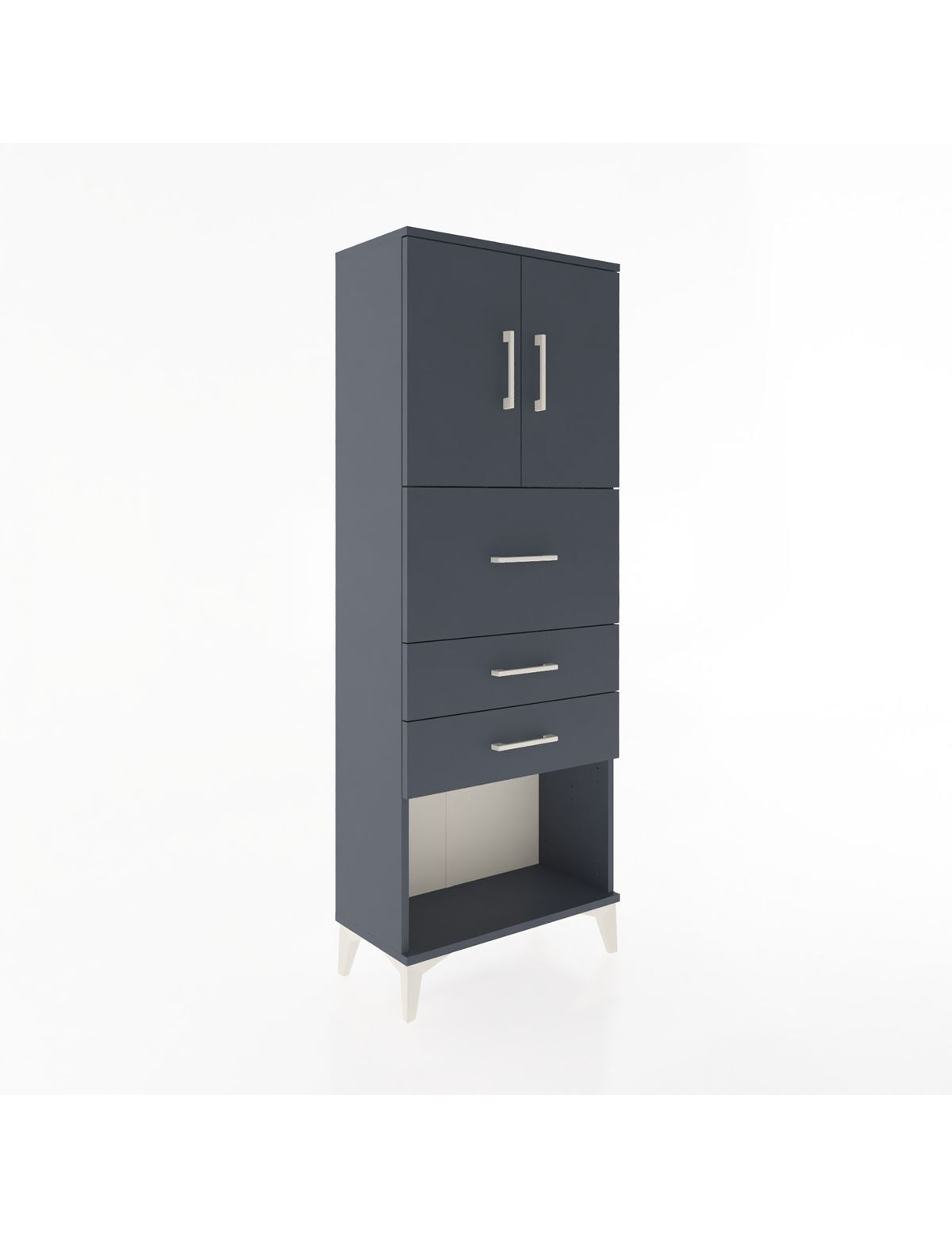 Arges Dolap 2 Raflı 3 Çekmeceli 2 Kapaklı 60x30x163 - S20M057V5A