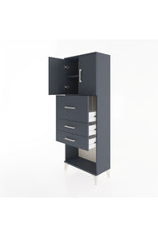 Arges Dolap 2 Raflı 3 Çekmeceli 2 Kapaklı 60x30x163 - S20M057V5A