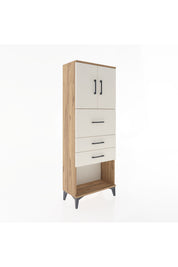Arges Dolap 2 Raflı 3 Çekmeceli 2 Kapaklı 60x30x163 - S20M057V7A