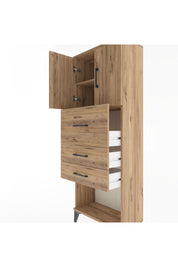 Arges Dolap 2 Raflı 3 Çekmeceli 2 Kapaklı 60x30x163 - S20M057V9A