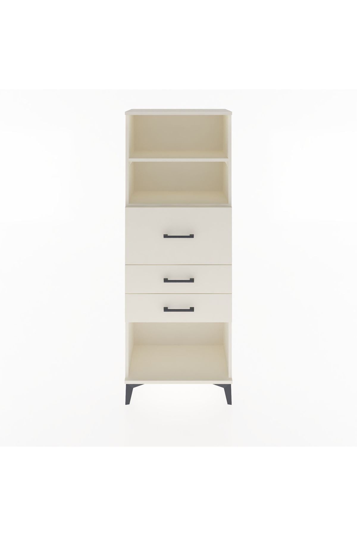 Arges Dolap 2 Raflı 3 Çekmeceli 60x30x163 - S20M058V1A