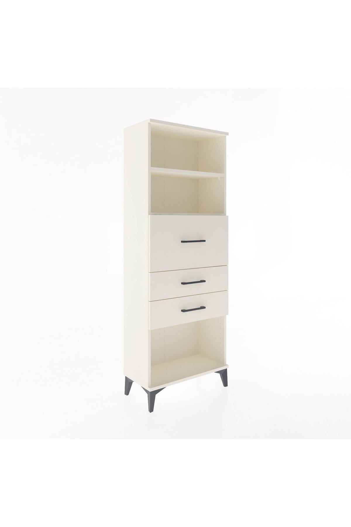 Arges Dolap 2 Raflı 3 Çekmeceli 60x30x163 - S20M058V1A