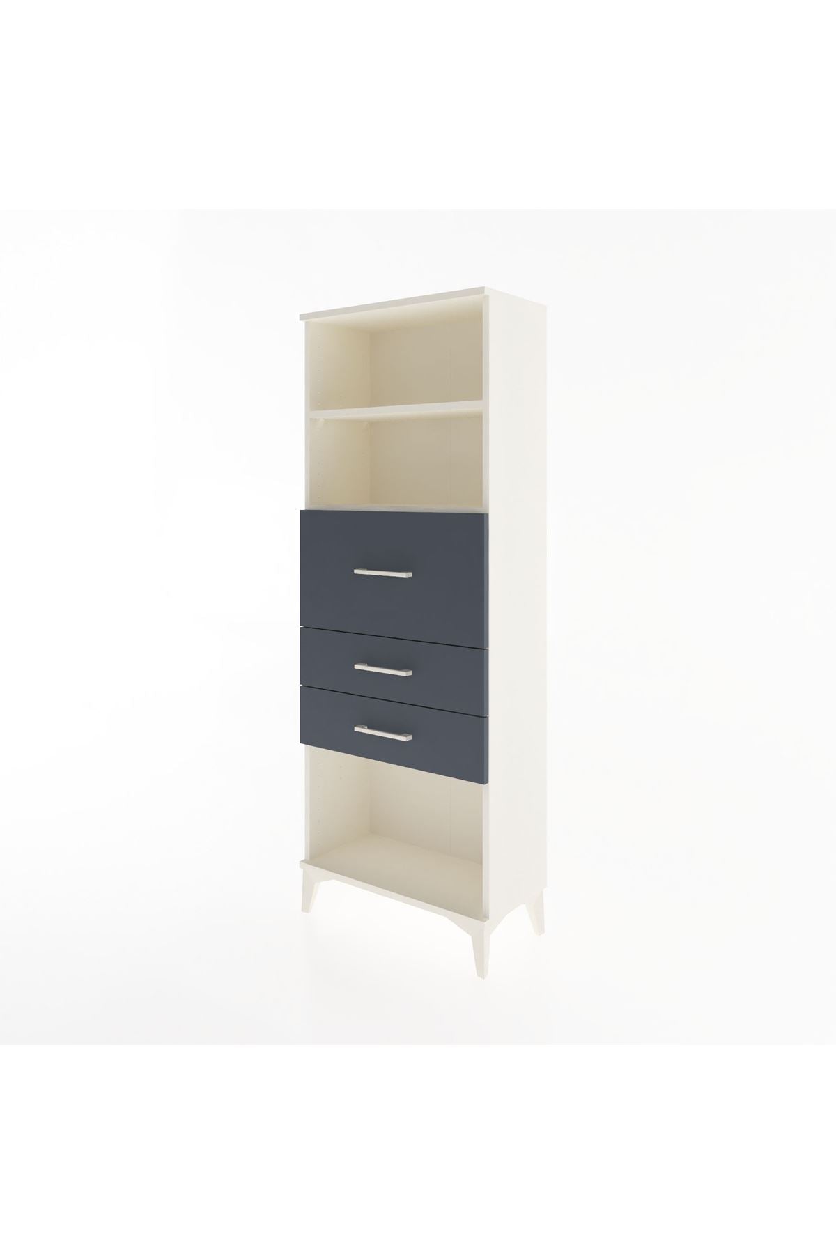 Arges Dolap 2 Raflı 3 Çekmeceli 60x30x163 - S20M058V2A