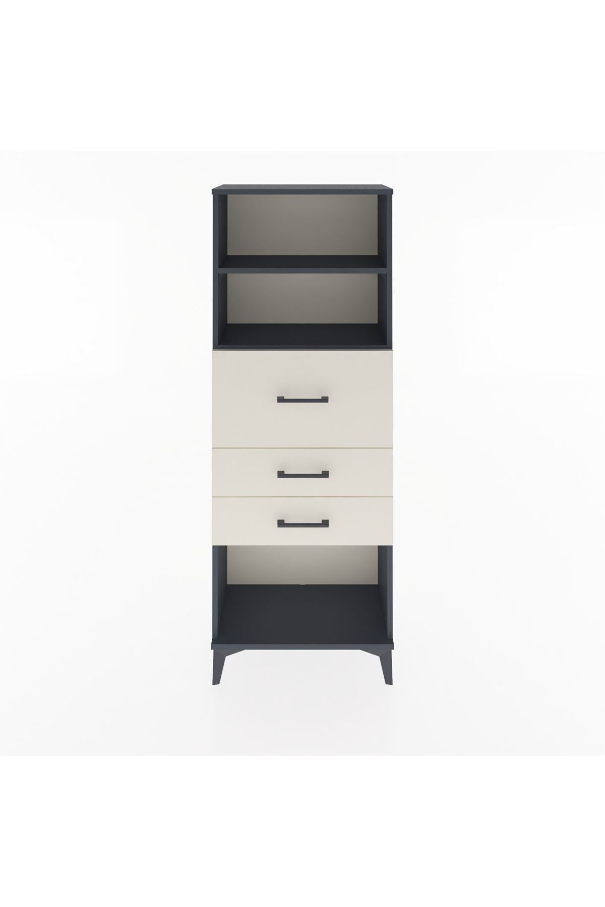 Arges Dolap 2 Raflı 3 Çekmeceli 60x30x163 - S20M058V4A