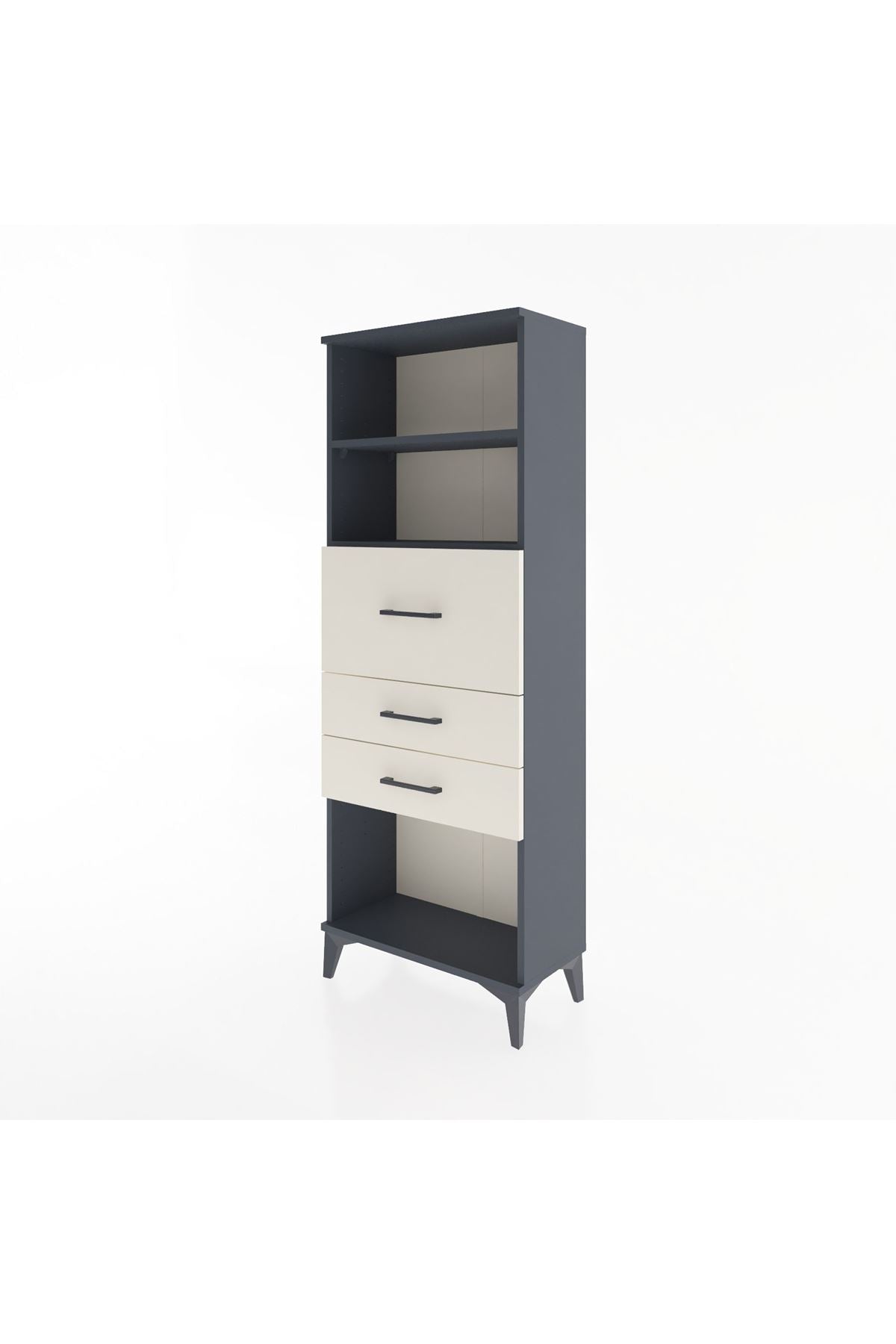 Arges Dolap 2 Raflı 3 Çekmeceli 60x30x163 - S20M058V4A