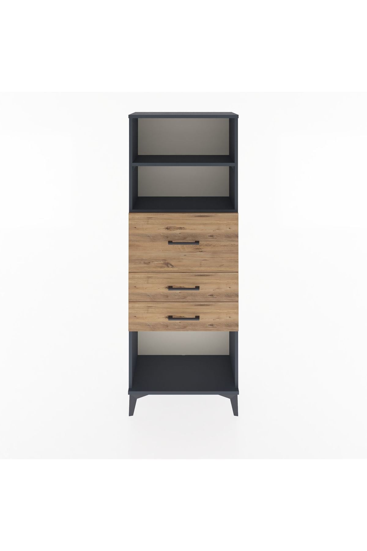Arges Dolap 2 Raflı 3 Çekmeceli 60x30x163 - S20M058V6A