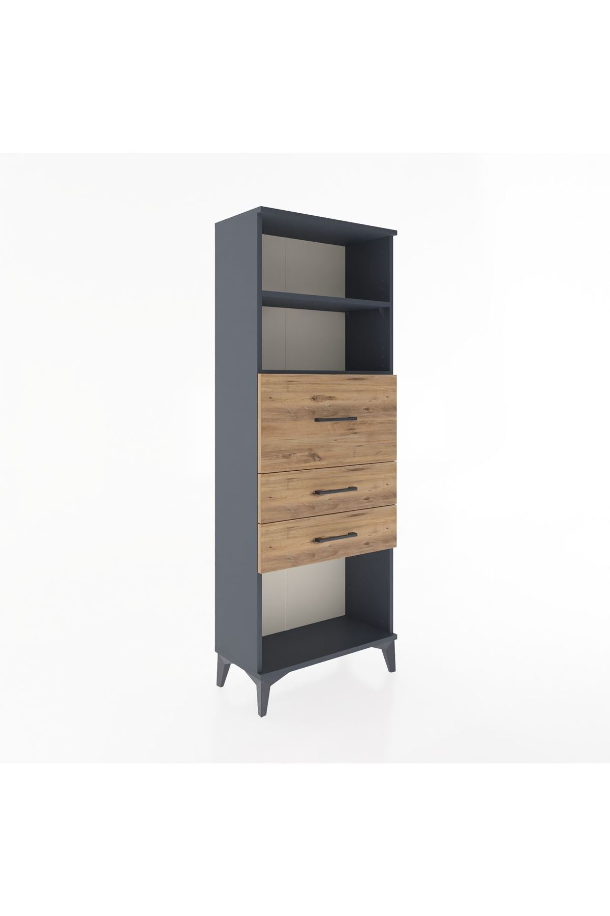 Arges Dolap 2 Raflı 3 Çekmeceli 60x30x163 - S20M058V6A