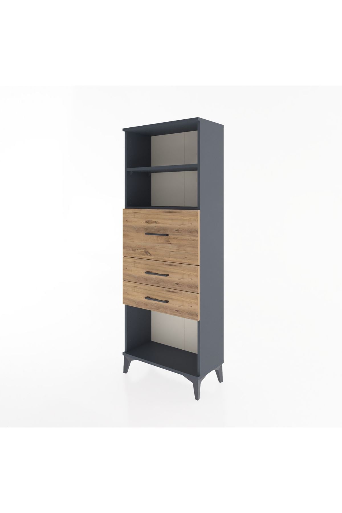 Arges Dolap 2 Raflı 3 Çekmeceli 60x30x163 - S20M058V6A