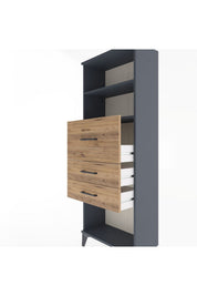 Arges Dolap 2 Raflı 3 Çekmeceli 60x30x163 - S20M058V6A