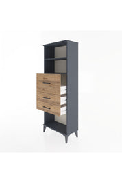 Arges Dolap 2 Raflı 3 Çekmeceli 60x30x163 - S20M058V6A