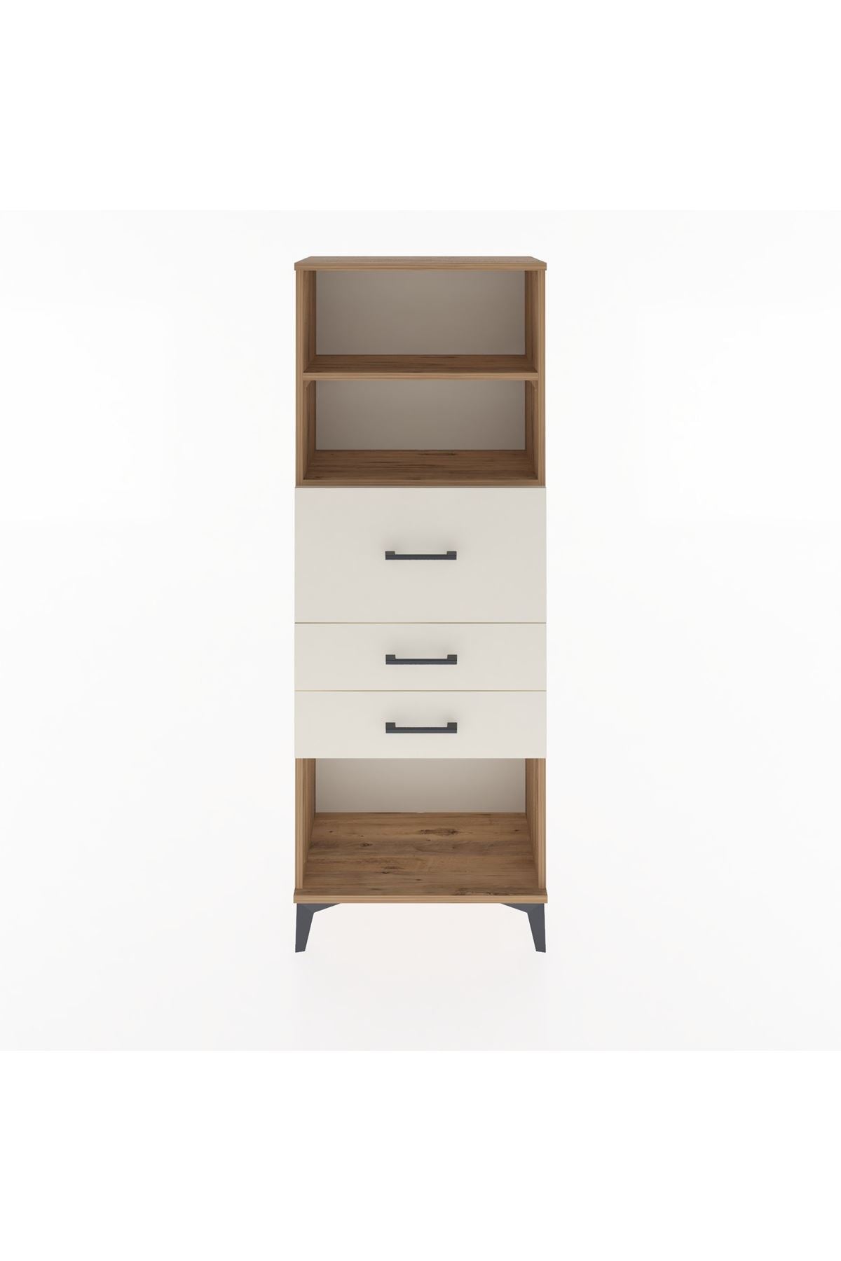 Arges Dolap 2 Raflı 3 Çekmeceli 60x30x163 - S20M058V7A