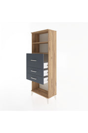 Arges Dolap 2 Raflı 3 Çekmeceli 60x30x163 - S20M058V8A