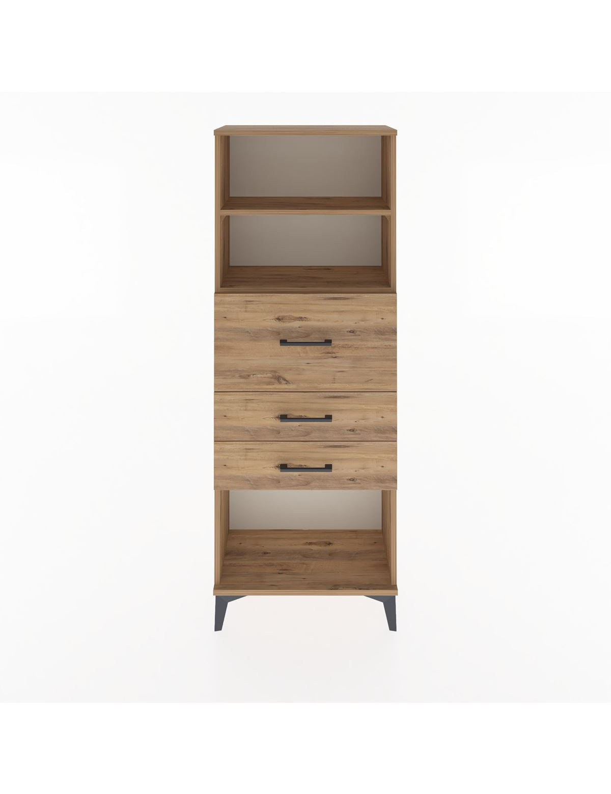 Arges Dolap 2 Raflı 3 Çekmeceli 60x30x163 - S20M058V9A