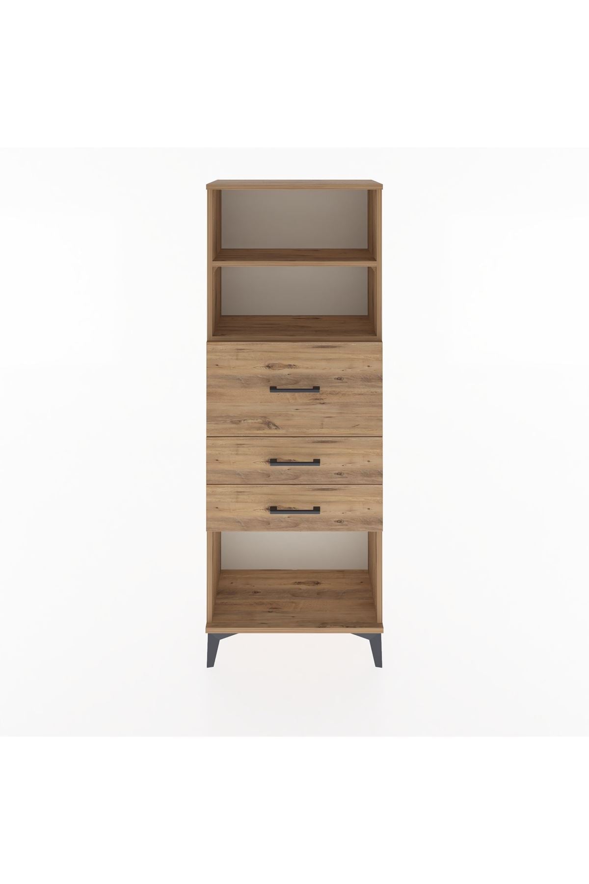 Arges Dolap 2 Raflı 3 Çekmeceli 60x30x163 - S20M058V9A