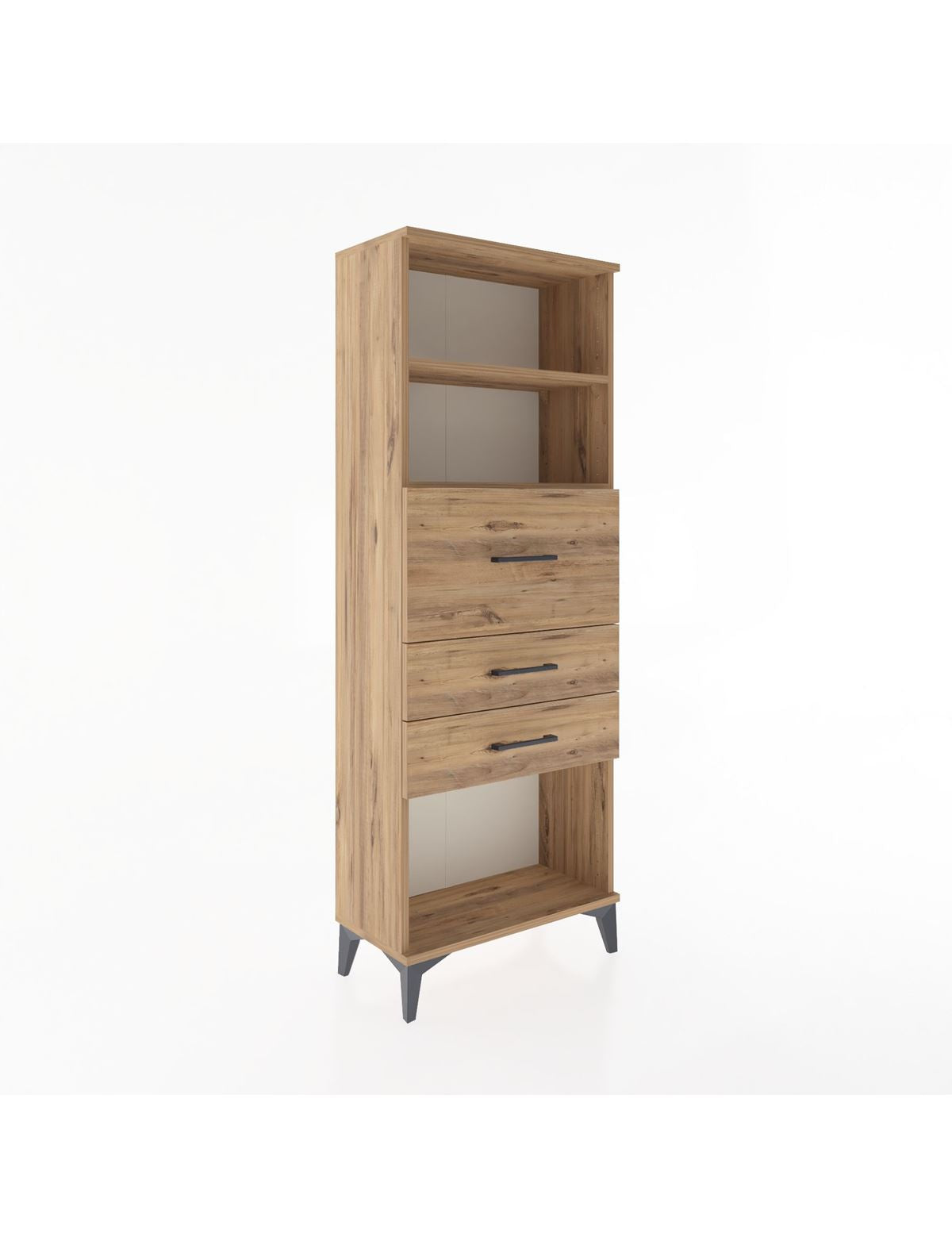Arges Dolap 2 Raflı 3 Çekmeceli 60x30x163 - S20M058V9A