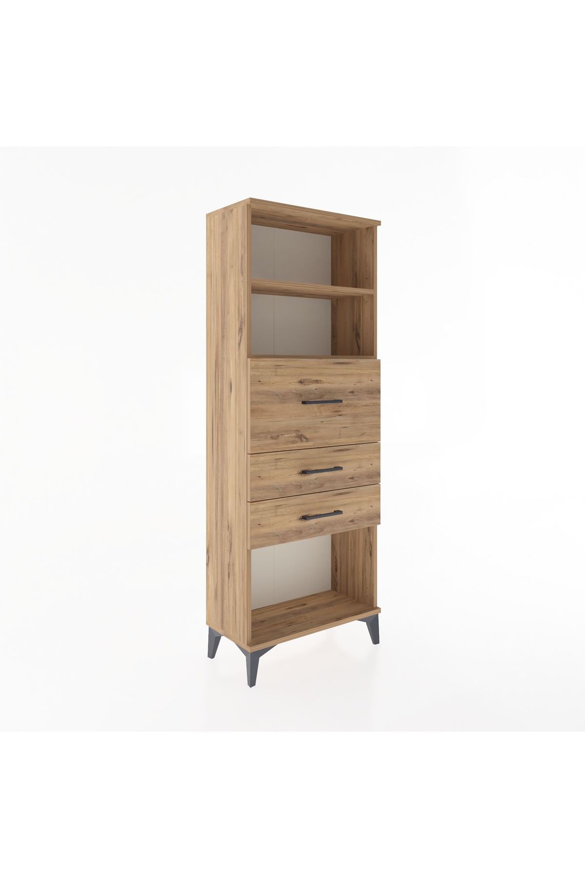 Arges Dolap 2 Raflı 3 Çekmeceli 60x30x163 - S20M058V9A