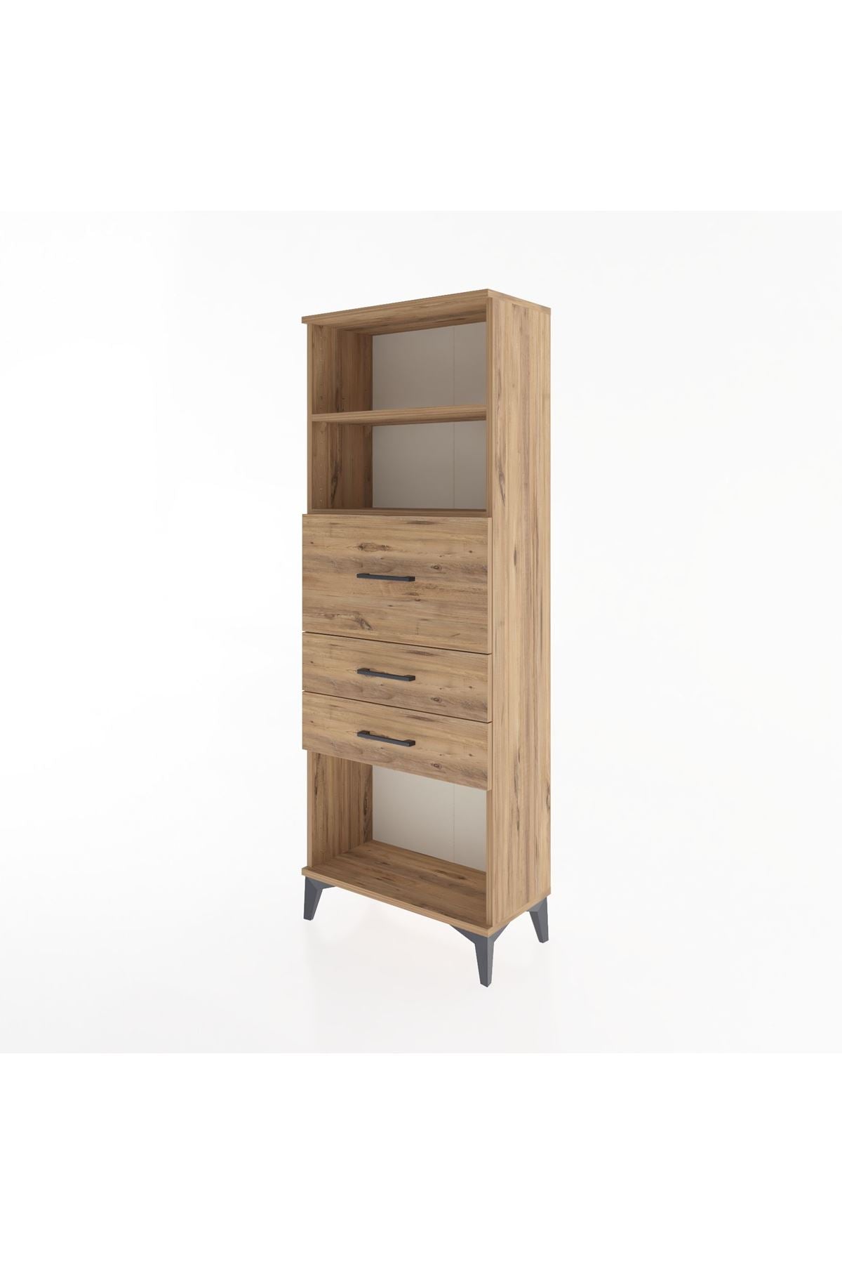 Arges Dolap 2 Raflı 3 Çekmeceli 60x30x163 - S20M058V9A