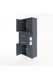 Arges Dolap 3 Raflı 2 Çekmeceli 4 Kapaklı 60x30x163 - S20M059V5A