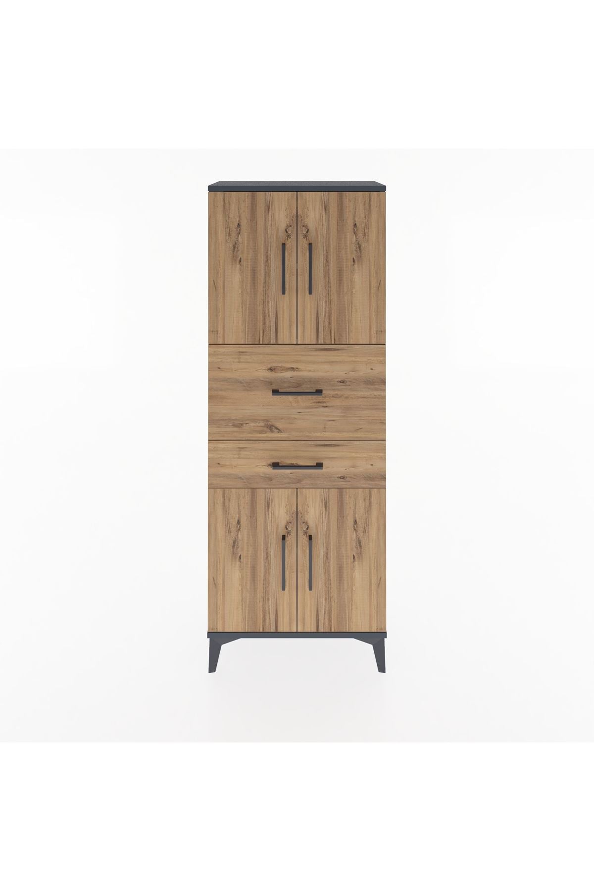 Arges Dolap 3 Raflı 2 Çekmeceli 4 Kapaklı 60x30x163 - S20M059V6A