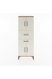 Arges Dolap 3 Raflı 2 Çekmeceli 4 Kapaklı 60x30x163 - S20M059V7A
