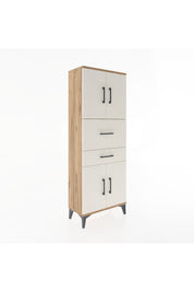 Arges Dolap 3 Raflı 2 Çekmeceli 4 Kapaklı 60x30x163 - S20M059V7A