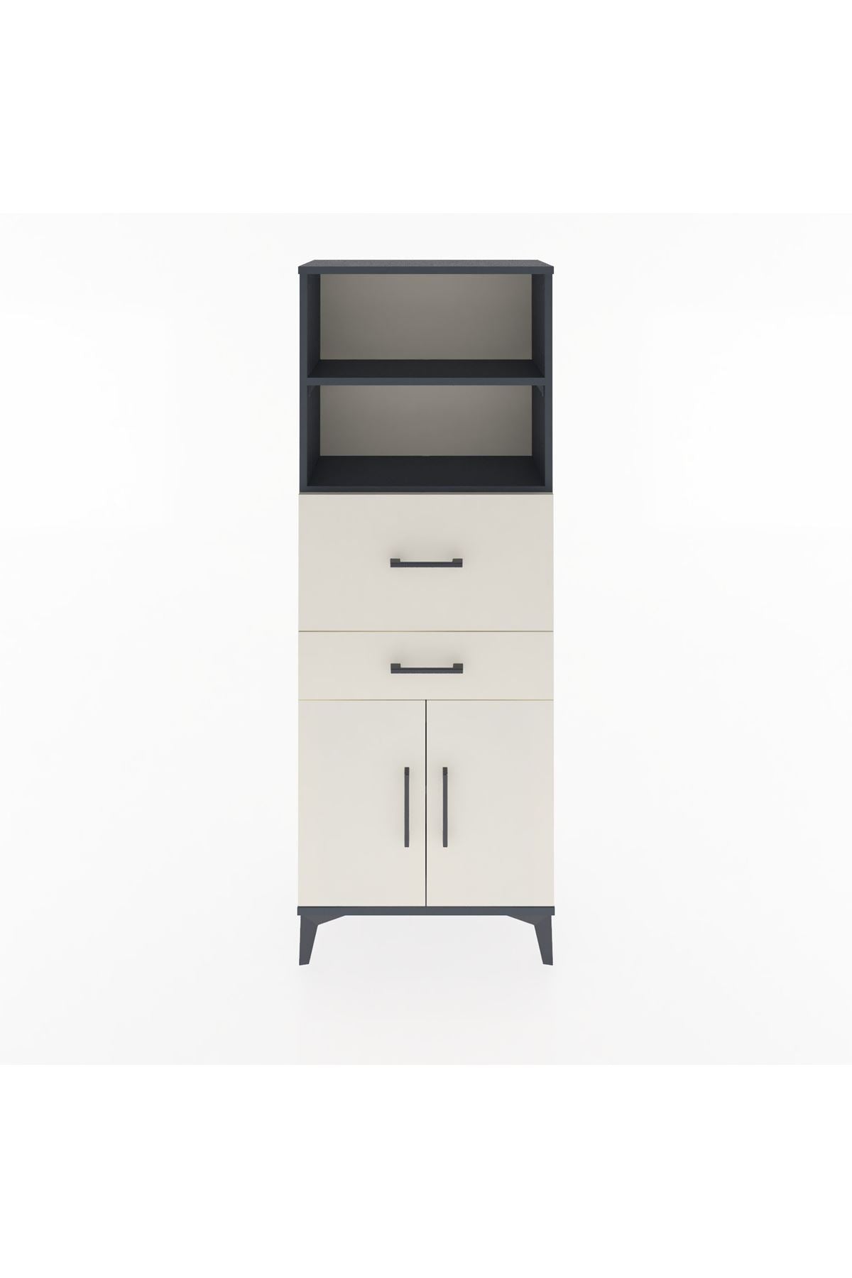 Arges Dolap 3 Raflı 2 Çekmeceli 2 Kapaklı 60x30x163 - S20M060V4A