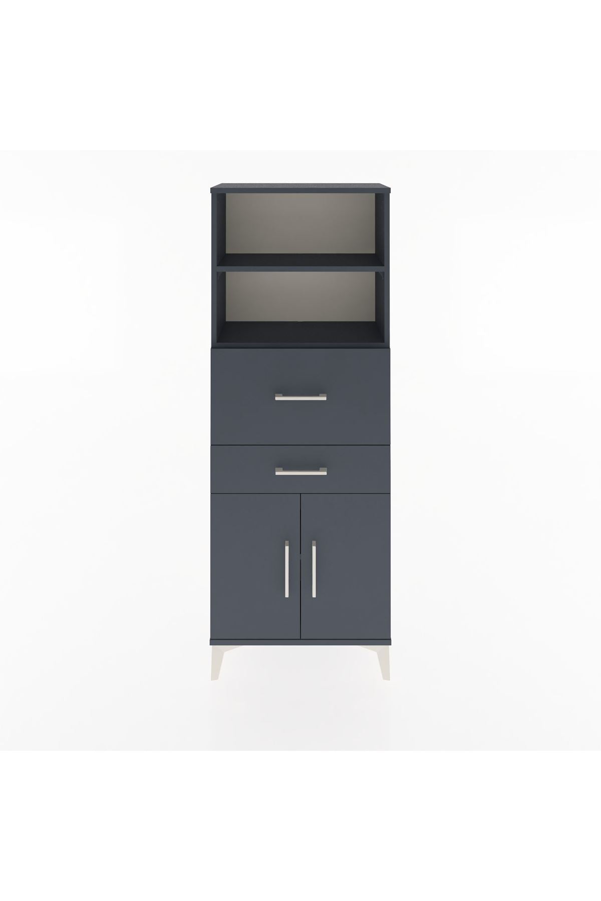 Arges Dolap 3 Raflı 2 Çekmeceli 2 Kapaklı 60x30x163 - S20M060V5A