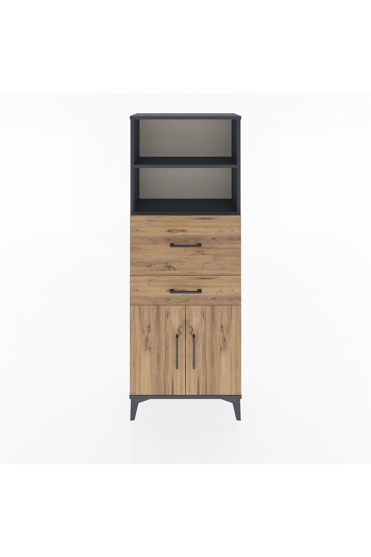 Arges Dolap 3 Raflı 2 Çekmeceli 2 Kapaklı 60x30x163 - S20M060V6A