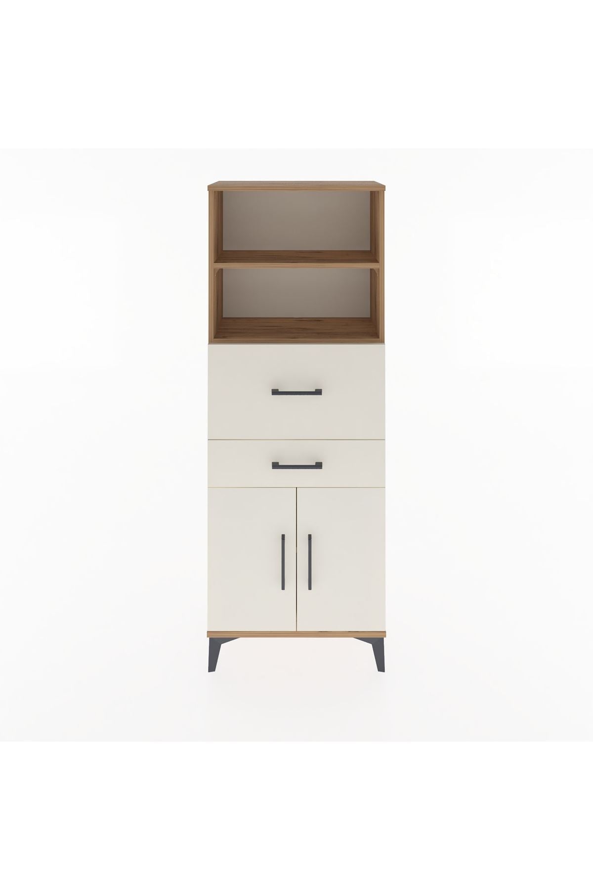 Arges Dolap 3 Raflı 2 Çekmeceli 2 Kapaklı 60x30x163 - S20M060V7A