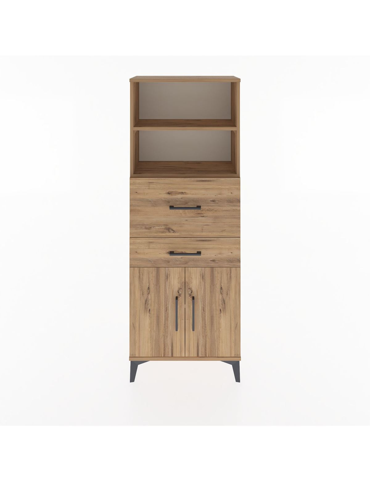 Arges Dolap 3 Raflı 2 Çekmeceli 2 Kapaklı 60x30x163 - S20M060V9A