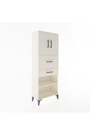 Arges Dolap 3 Raflı 2 Çekmeceli 2 Kapaklı 60x30x163 - S20M061V1A