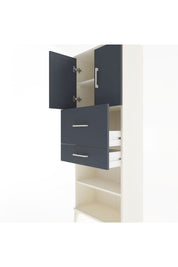Arges Dolap 3 Raflı 2 Çekmeceli 2 Kapaklı 60x30x163 - S20M061V2A