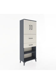 Arges Dolap 3 Raflı 2 Çekmeceli 2 Kapaklı 60x30x163 - S20M061V4A