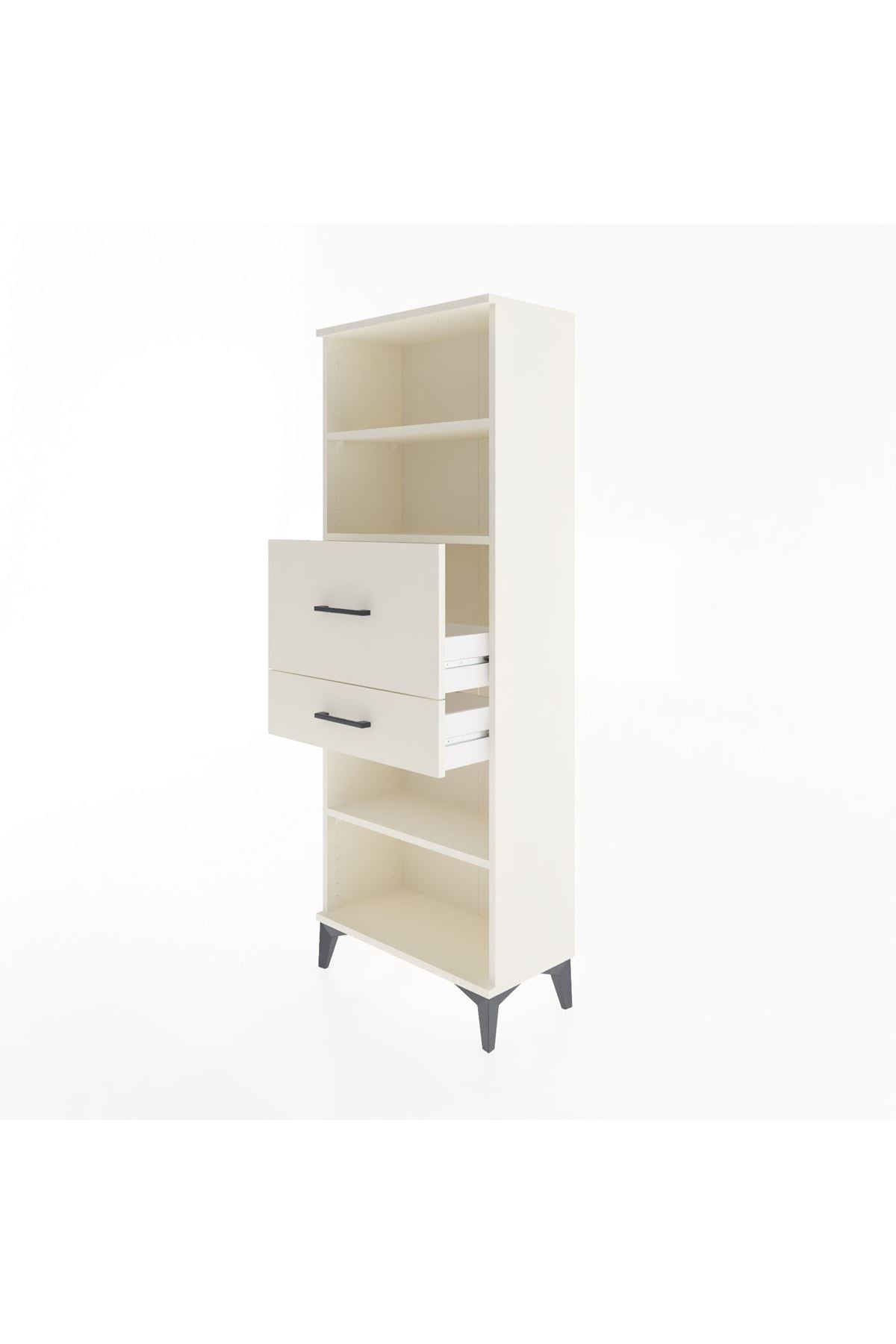 Arges Dolap 3 Raflı 2 Çekmeceli 60x30x163 - S20M062V1A