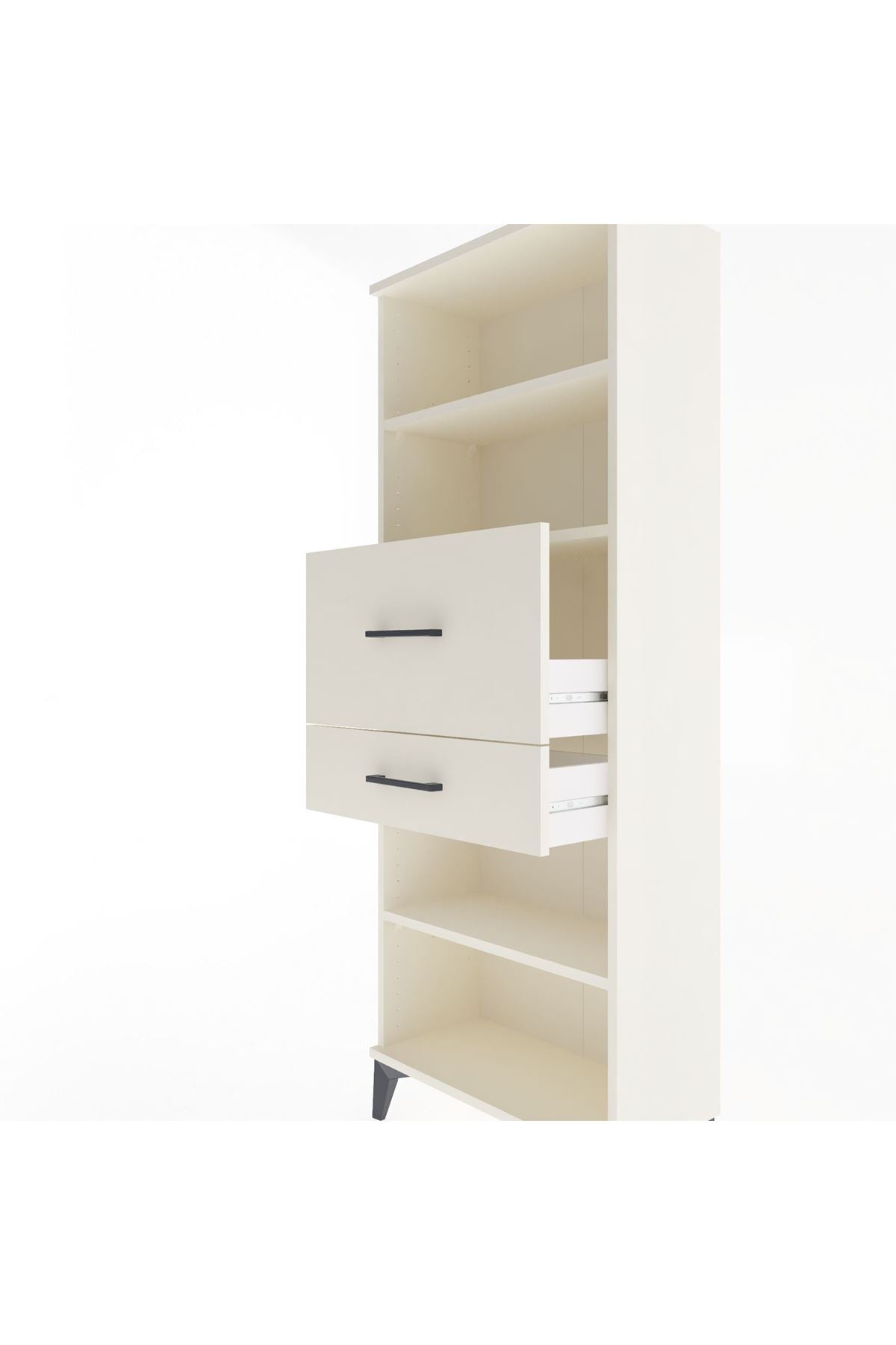 Arges Dolap 3 Raflı 2 Çekmeceli 60x30x163 - S20M062V1A