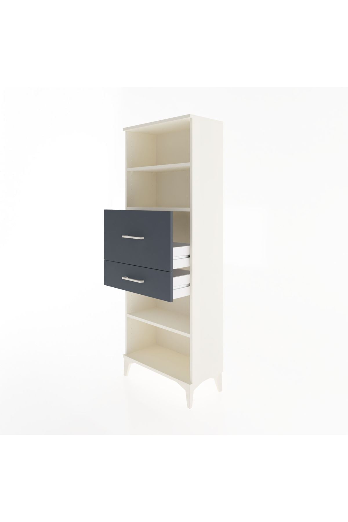 Arges Dolap 3 Raflı 2 Çekmeceli 60x30x163 - S20M062V2A