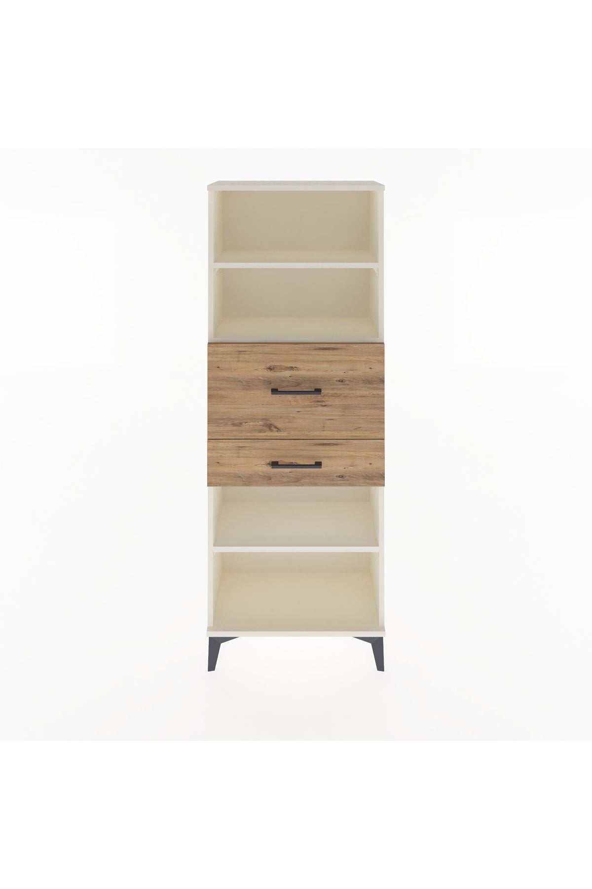 Arges Dolap 3 Raflı 2 Çekmeceli 60x30x163 - S20M062V3A