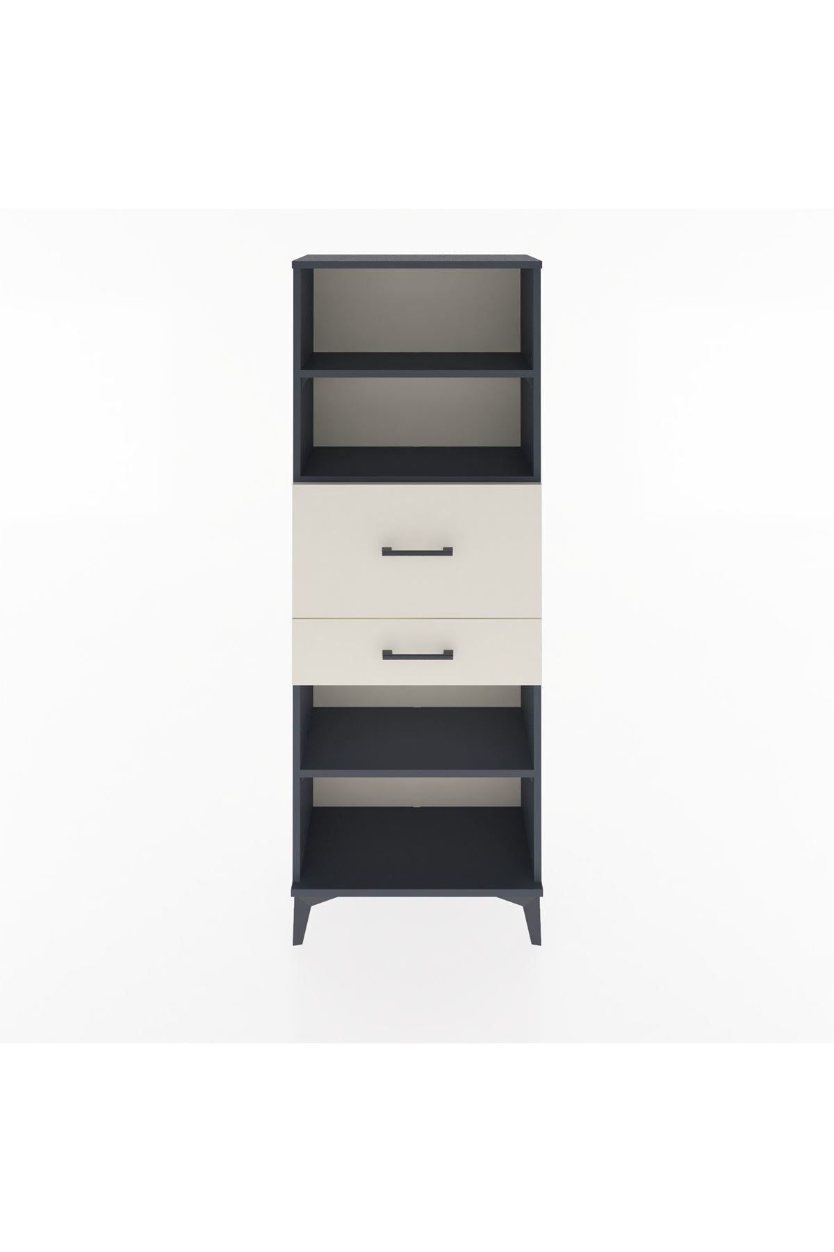 Arges Dolap 3 Raflı 2 Çekmeceli 60x30x163 - S20M062V4A
