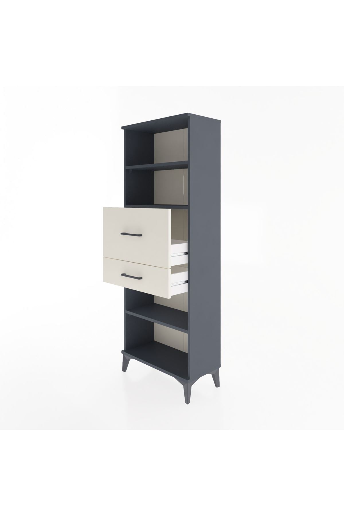 Arges Dolap 3 Raflı 2 Çekmeceli 60x30x163 - S20M062V4A