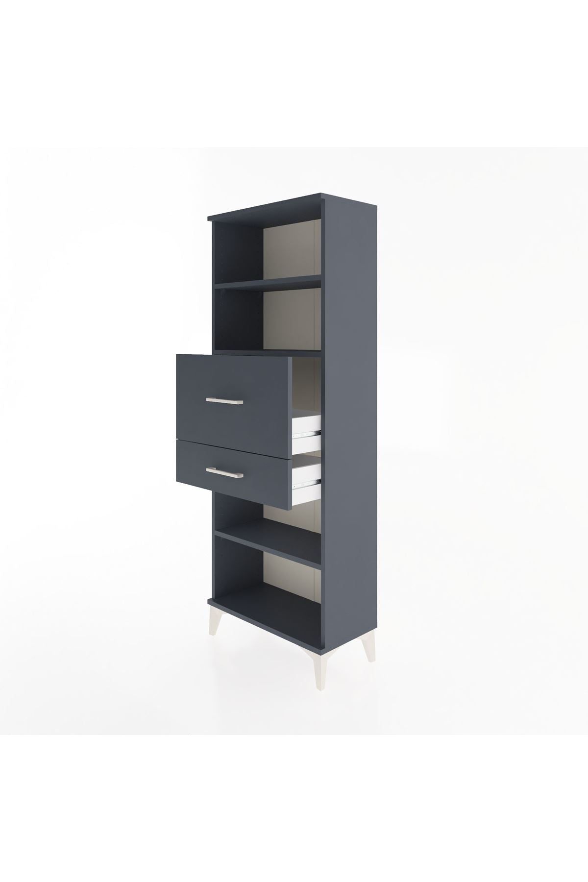 Arges Dolap 3 Raflı 2 Çekmeceli 60x30x163 - S20M062V5A