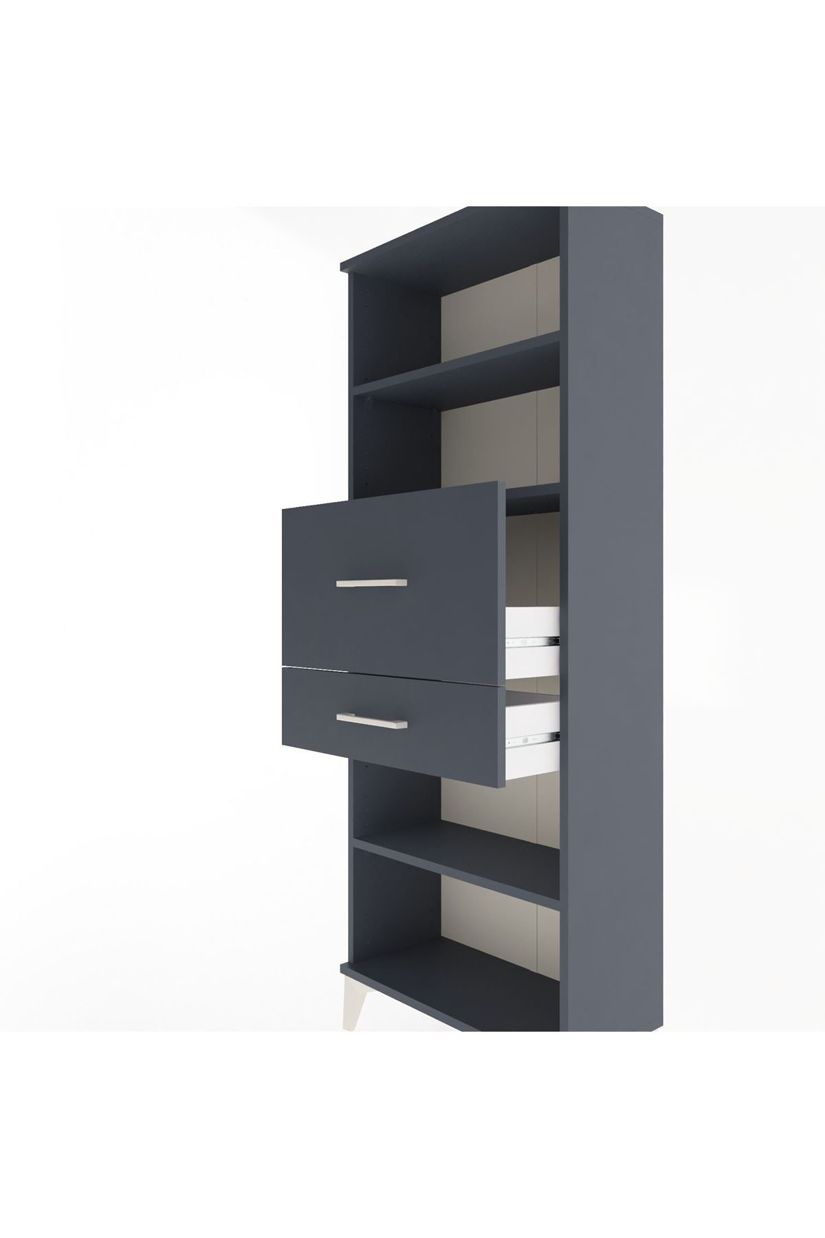 Arges Dolap 3 Raflı 2 Çekmeceli 60x30x163 - S20M062V5A